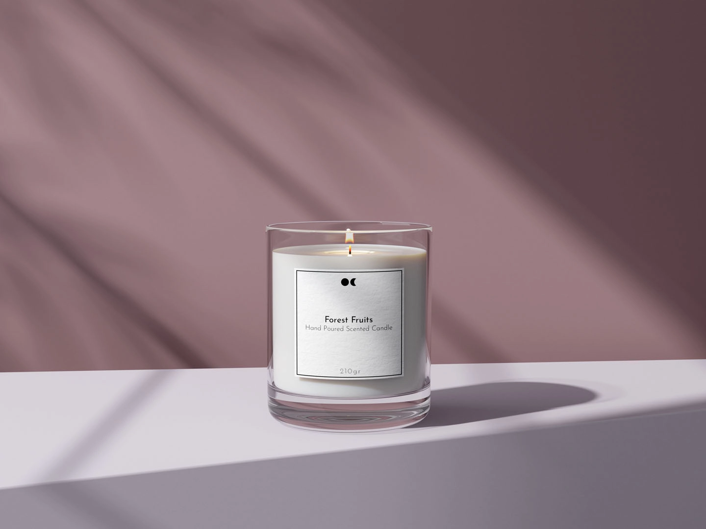 Scented candle in a - Lumond - jar Fruits Forest